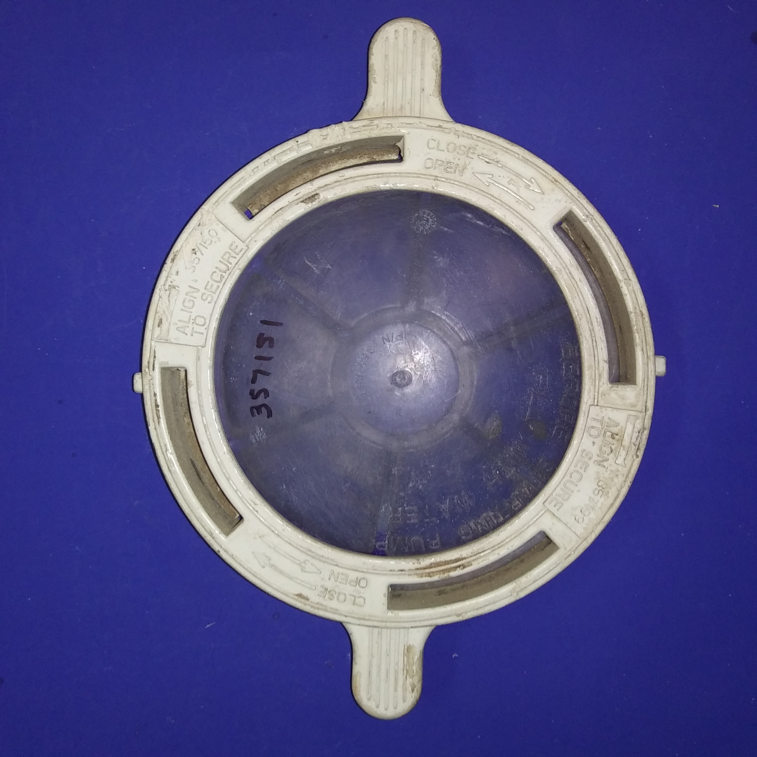 pentair whisperflo lid