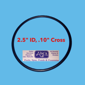 Aladdin O-Ring # O-223 Size 2.5" ID, .10" Cross → Affordable → Hard to Find O-Rings? Find Hard to Find Parts at Abe's Pools & Spas