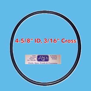 Aladdin O-Ring # O-401 | Size 4-5/8" ID, 3/16" Cross → Affordable → Hard to Find O-Rings? Find Hard to Find Parts at Abe's Pools & Spas
