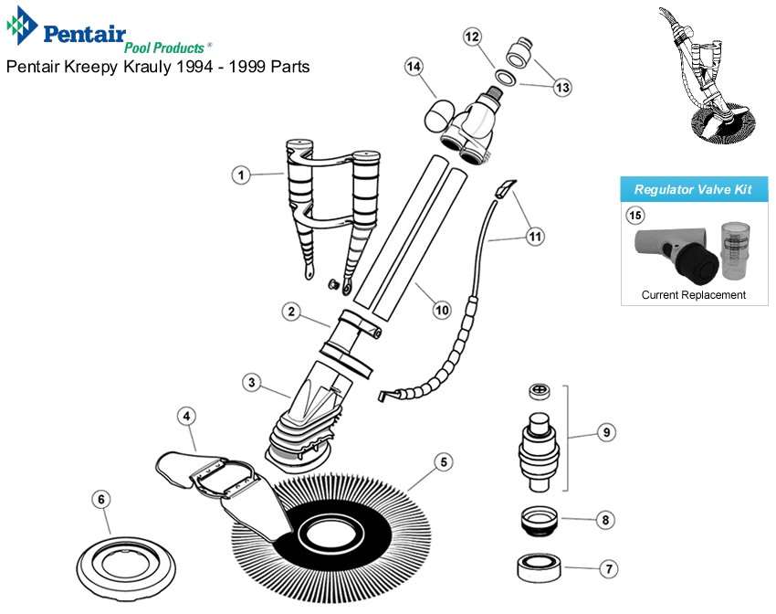 Pentair K12082 Baffle Plate Kit. Kreepy Krauly 94-99 Diagram.