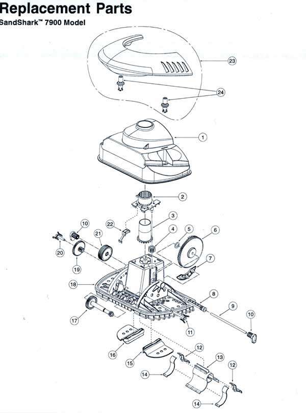 GW7503 Clutch Kit for the Kreepy Krauly Sandshark parts diagram.