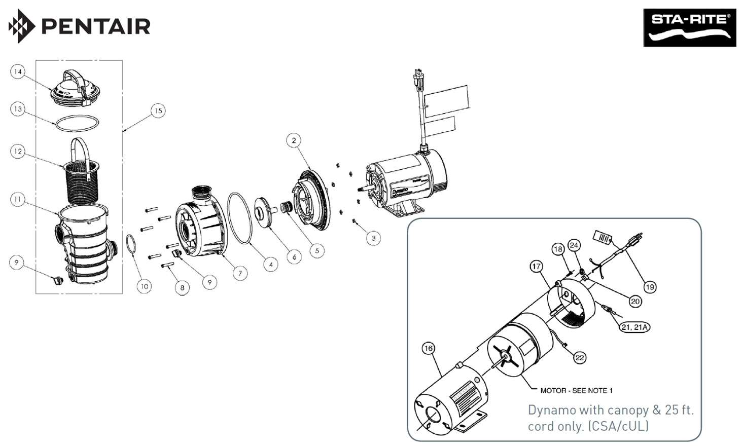 Pentair Dynamo Parts Diagram | The <strong>Pentair Housing 354630</strong> is a robust pool pump housing for the Dynamo Pump that stands up to the elements. Constructed from high-quality materials, it provides reliable filtration for your pool water. Whether you’re maintaining a residential or commercial pool, this housing delivers exceptional performance.