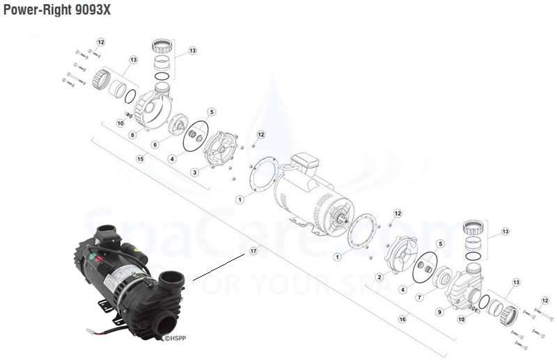 Cal Spa Power-Right Seal Plate PRPUMP56B2FSLD | Wet End 56fr │ Parts Diagram