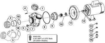 Key #7 - Sundance 6500-288 Front Pump Housing