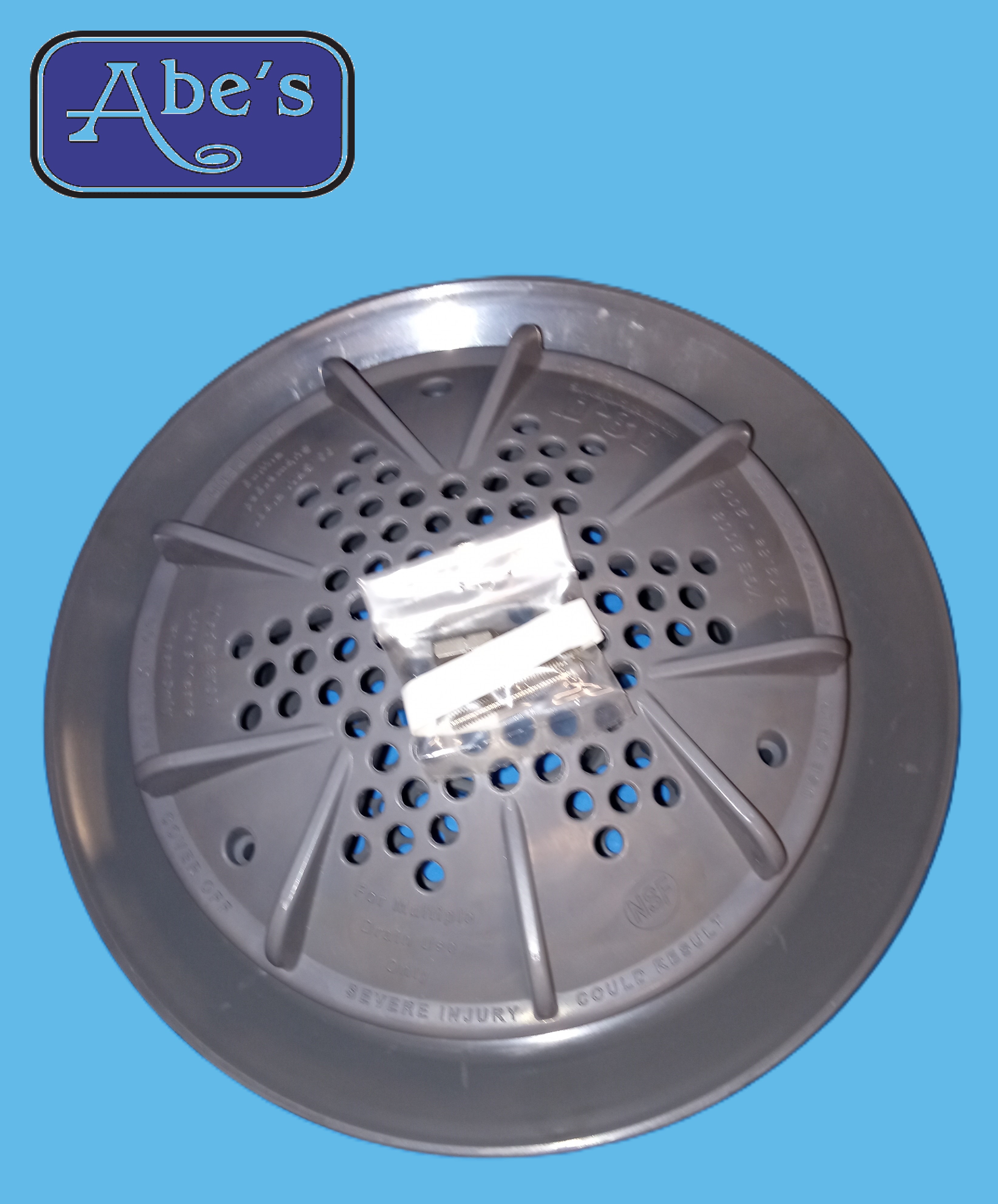 Pentair A&A 287153 PDR2 10" Drain - Dark Grey, NSF Approved, VGB Compliant, Heavy Debris Removal, Concrete Pools. **** DOES NOT INCLUDE THE SUMP **** │ **** SOLD AS NEW ****