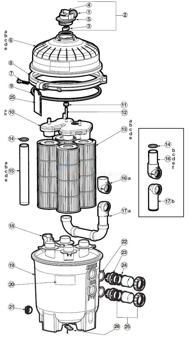 Hayward CX3000F1B Inlet ElbowSwimClear In-Ground Filter